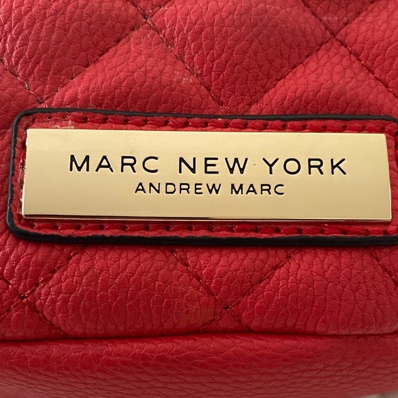 Andrew Marc New York Red Quilted Crossbody Bag - Picture 9 of 9